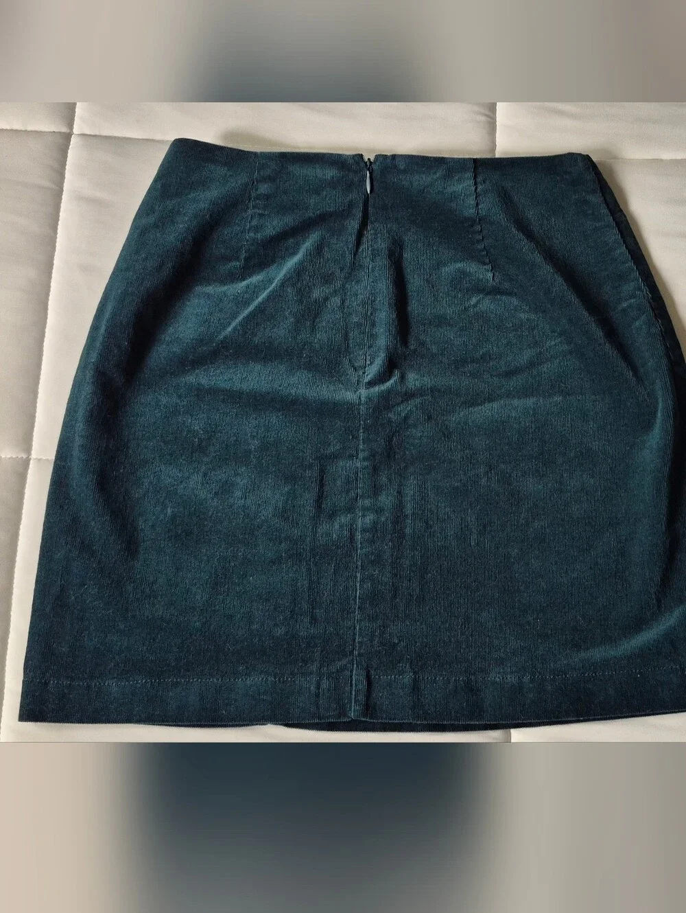 Forever21 Teal corduroy Belted Mini Skirt